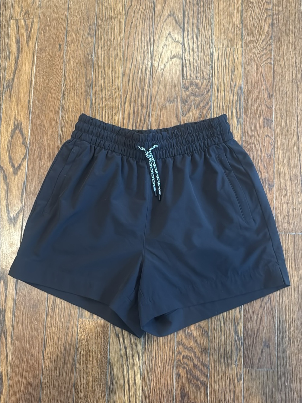 Athleta Girl size 12 like new Black Athletic Shorts with Drawstring